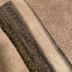 Brazen Sparkle Black & Cream Scarf